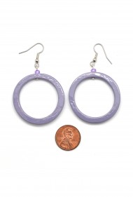 Ceramic Hoop Earrings